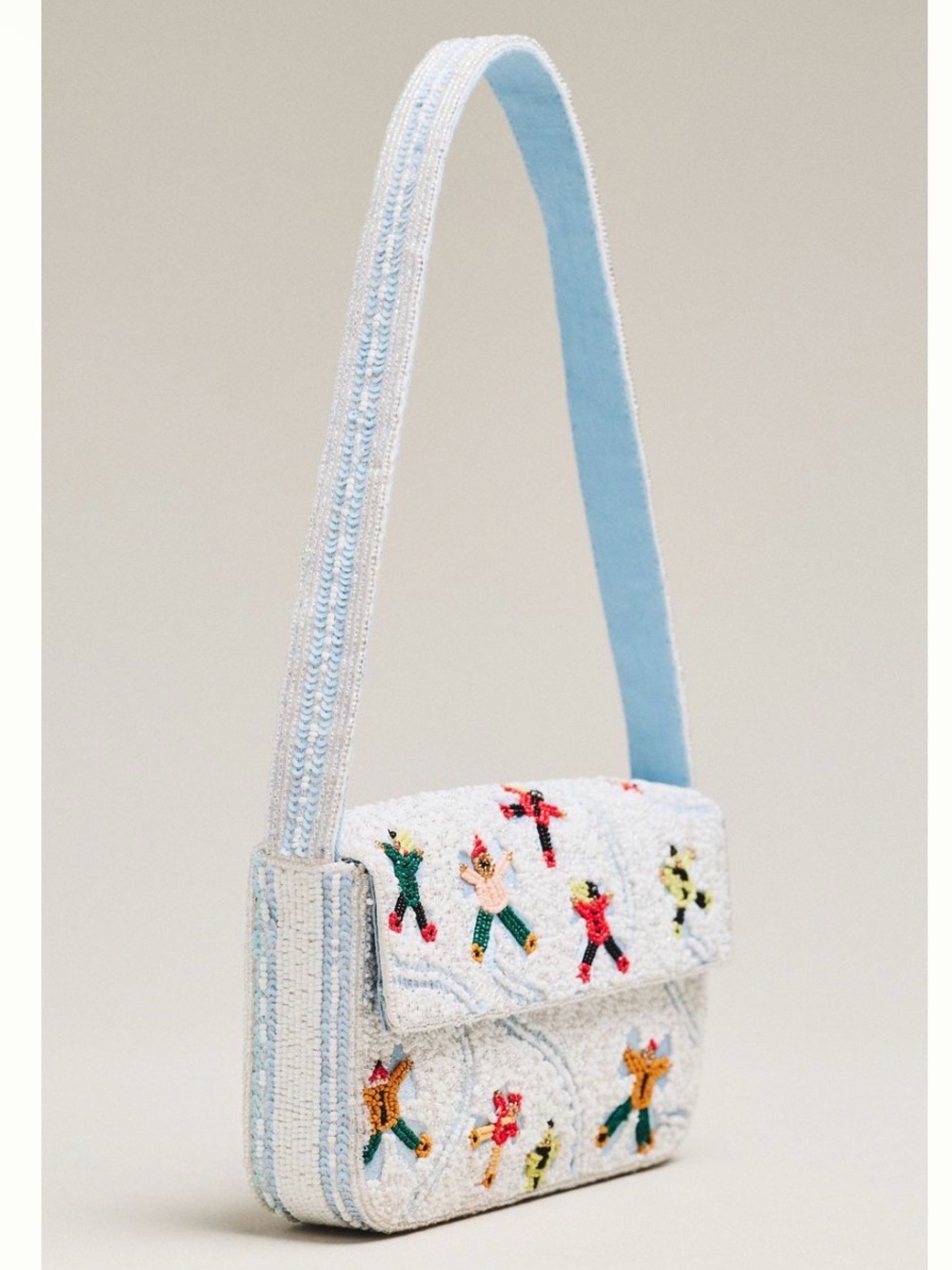 Anthropologie The Fiona Beaded Bag: Winter Icon Edition kids angel on snow